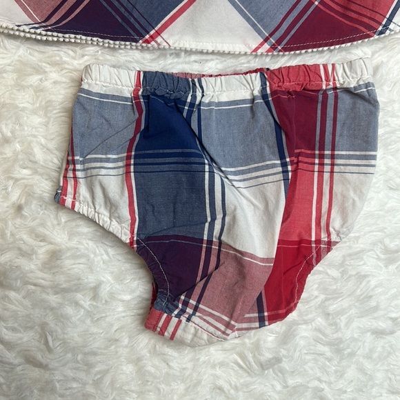 Old Navy Red, White, And Blue Forth Of July Plaid Dress Set - Picture 6 of 9